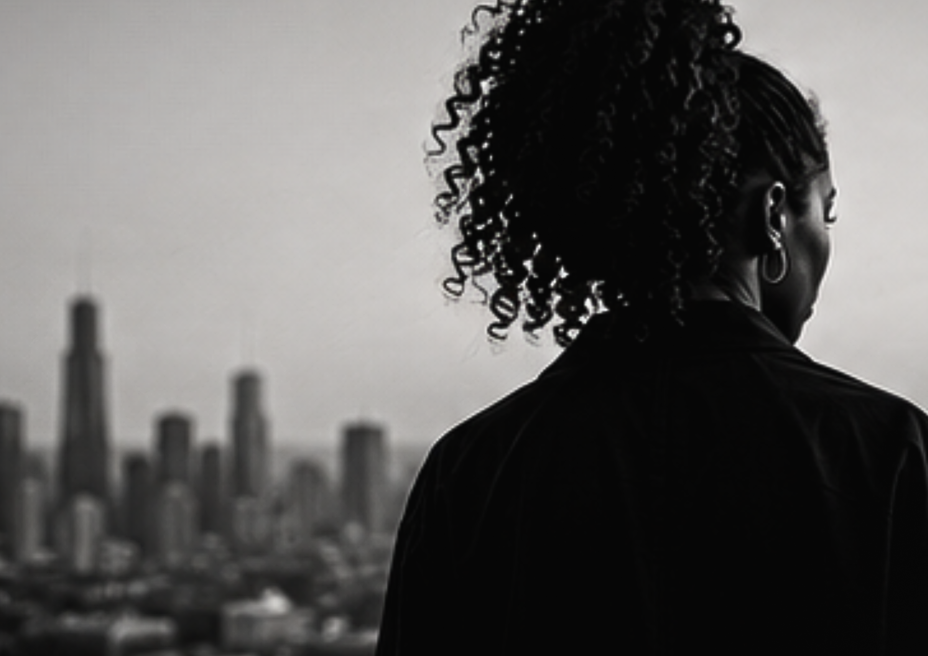 Next generation founders overlooking a city